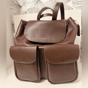 Authentic Coach Crosby 28 Backpack – Natural Grain Leather – Maple- New with Tag